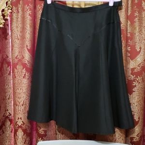 Terry Lewis Black Silk Skirt
